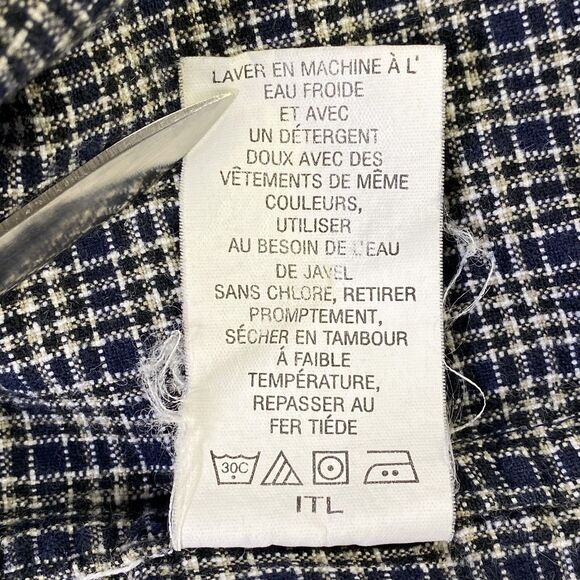 Columbia Shirt Size XL Blue Tan Plaid Button Down Long Sleeve Fall Normcore Vtg - Picture 7 of 10